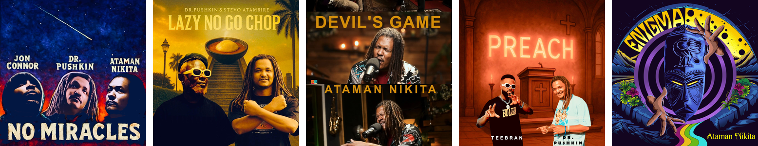 Artwork for the five recordings